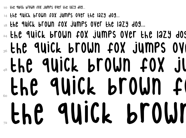 Internet Friends font waterfall